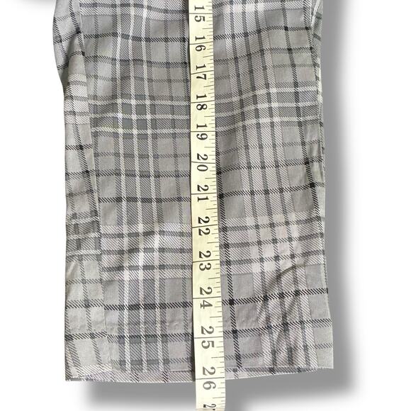 Torrid Pants Women's Sz 16 NWT Plaid Pleated Front Taper Stretch Cropped Pockets - Picture 7 of 7